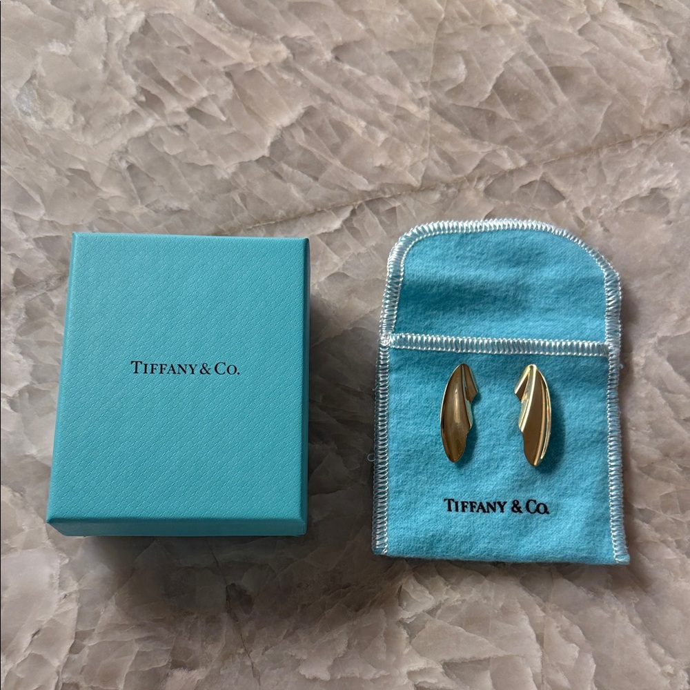 Tiffany & Co. 18K Yellow Gold High Tide Small Earrings
